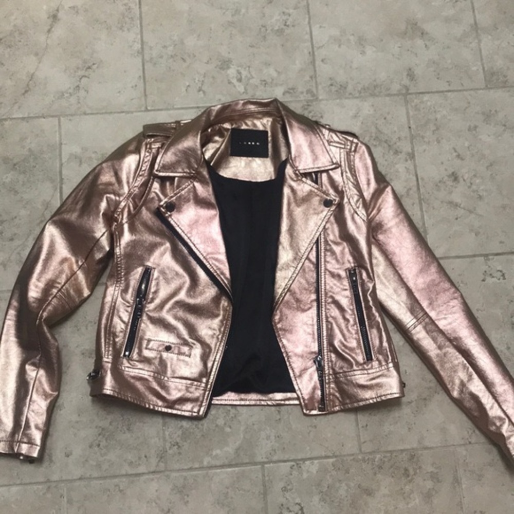Blank NYC rose gold jacket